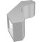 Ekena Millwork 3-in. W x 8-in. D x 12-in. H Stanfield Architectural Grade PVC Knee Brace BRCP03X08X12STA - alternate 6